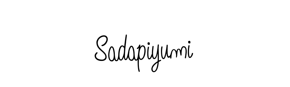 How to make Sadapiyumi signature? Angelique-Rose-font-FFP is a professional autograph style. Create handwritten signature for Sadapiyumi name. Sadapiyumi signature style 5 images and pictures png