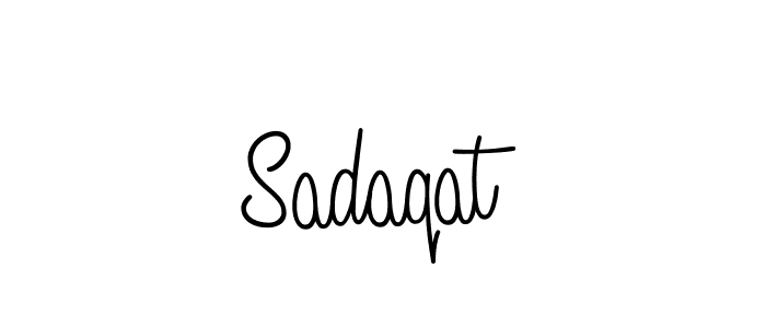 if you are searching for the best signature style for your name Sadaqat. so please give up your signature search. here we have designed multiple signature styles  using Angelique-Rose-font-FFP. Sadaqat signature style 5 images and pictures png