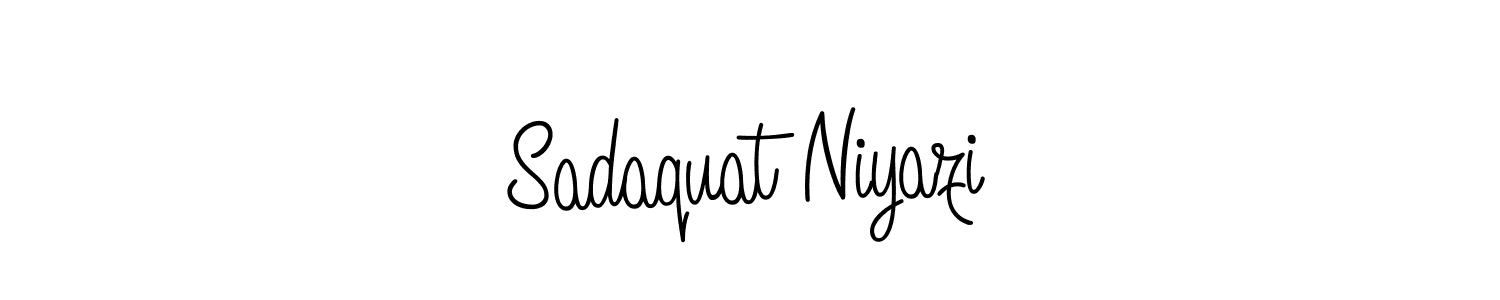 How to make Sadaquat Niyazi signature? Angelique-Rose-font-FFP is a professional autograph style. Create handwritten signature for Sadaquat Niyazi name. Sadaquat Niyazi signature style 5 images and pictures png