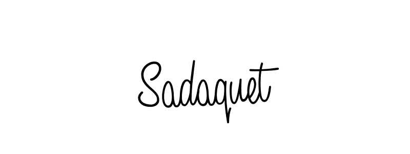 Also we have Sadaquet name is the best signature style. Create professional handwritten signature collection using Angelique-Rose-font-FFP autograph style. Sadaquet signature style 5 images and pictures png