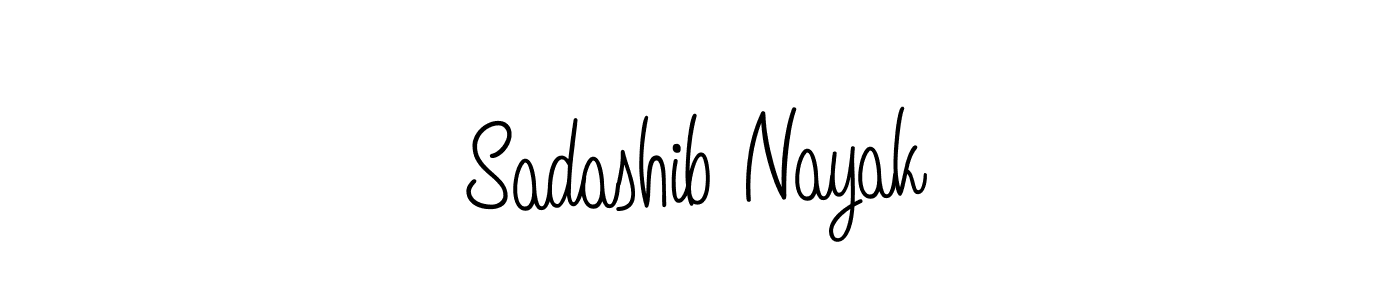 Make a beautiful signature design for name Sadashib Nayak. With this signature (Angelique-Rose-font-FFP) style, you can create a handwritten signature for free. Sadashib Nayak signature style 5 images and pictures png