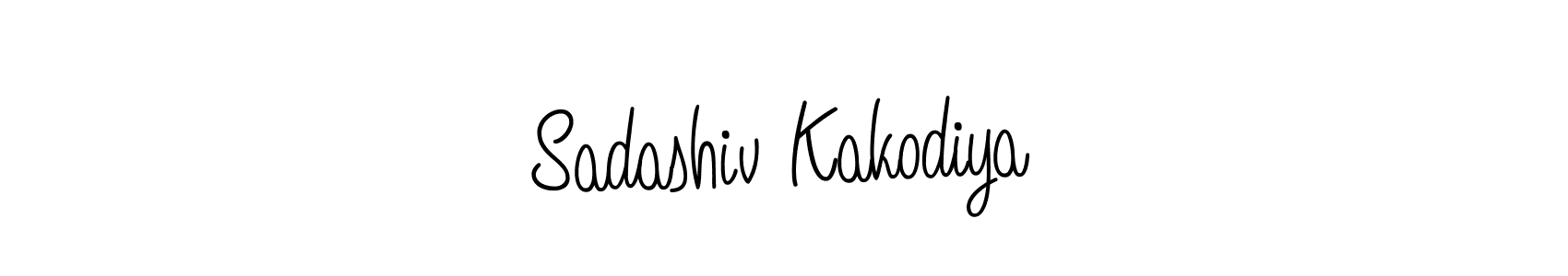 The best way (Angelique-Rose-font-FFP) to make a short signature is to pick only two or three words in your name. The name Sadashiv Kakodiya include a total of six letters. For converting this name. Sadashiv Kakodiya signature style 5 images and pictures png