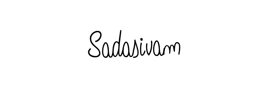 Make a beautiful signature design for name Sadasivam. With this signature (Angelique-Rose-font-FFP) style, you can create a handwritten signature for free. Sadasivam signature style 5 images and pictures png