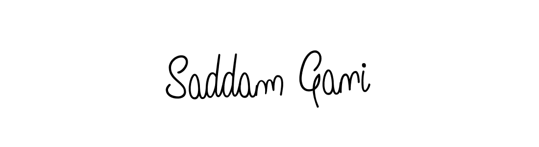 It looks lik you need a new signature style for name Saddam Gani. Design unique handwritten (Angelique-Rose-font-FFP) signature with our free signature maker in just a few clicks. Saddam Gani signature style 5 images and pictures png