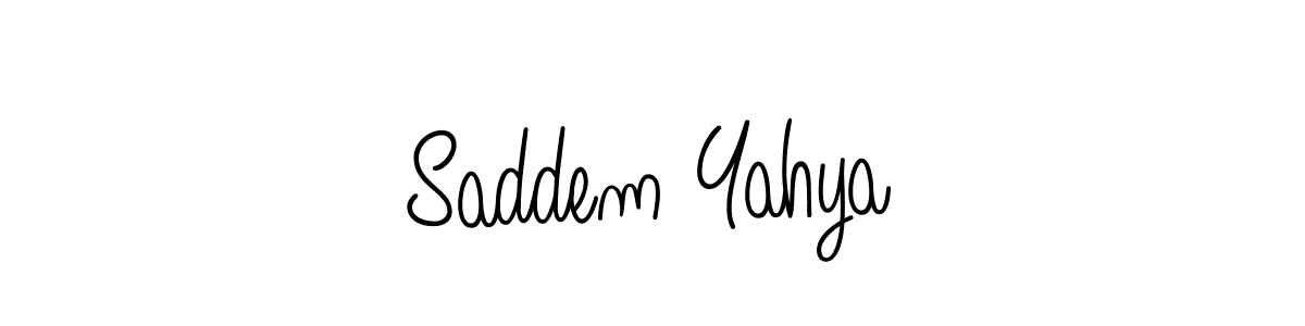 It looks lik you need a new signature style for name Saddem Yahya. Design unique handwritten (Angelique-Rose-font-FFP) signature with our free signature maker in just a few clicks. Saddem Yahya signature style 5 images and pictures png