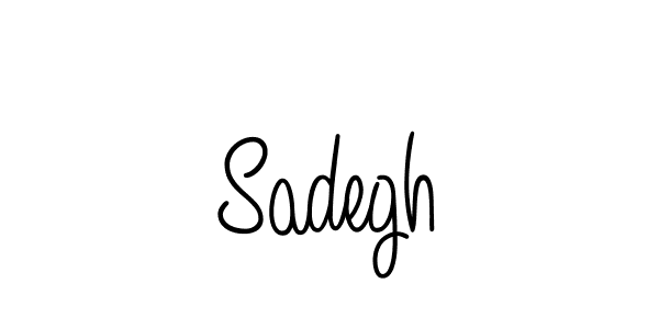 You should practise on your own different ways (Angelique-Rose-font-FFP) to write your name (Sadegh) in signature. don't let someone else do it for you. Sadegh signature style 5 images and pictures png