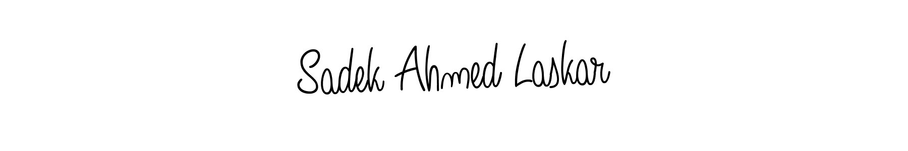 Make a beautiful signature design for name Sadek Ahmed Laskar. Use this online signature maker to create a handwritten signature for free. Sadek Ahmed Laskar signature style 5 images and pictures png