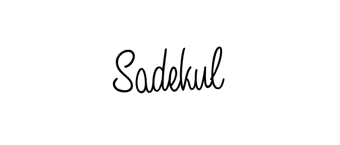 if you are searching for the best signature style for your name Sadekul. so please give up your signature search. here we have designed multiple signature styles  using Angelique-Rose-font-FFP. Sadekul signature style 5 images and pictures png