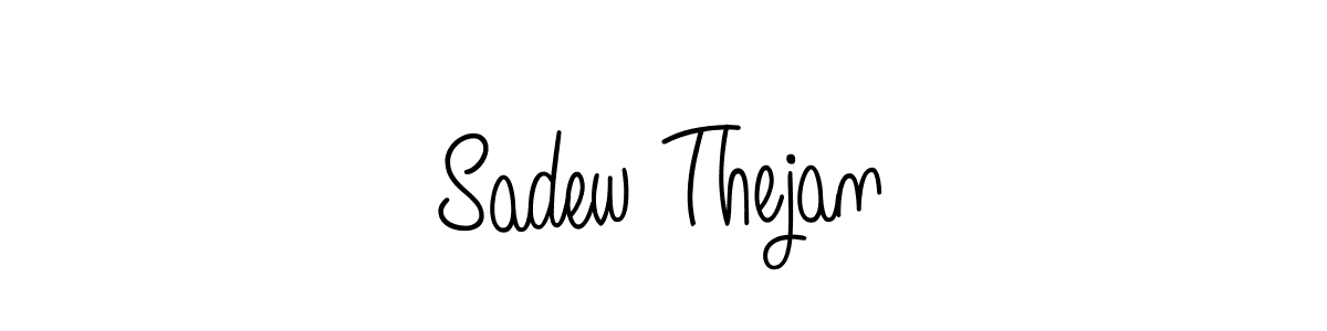 Sadew Thejan stylish signature style. Best Handwritten Sign (Angelique-Rose-font-FFP) for my name. Handwritten Signature Collection Ideas for my name Sadew Thejan. Sadew Thejan signature style 5 images and pictures png