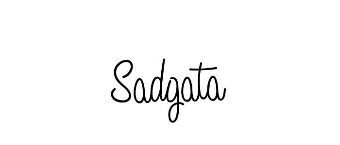 Sadgata stylish signature style. Best Handwritten Sign (Angelique-Rose-font-FFP) for my name. Handwritten Signature Collection Ideas for my name Sadgata. Sadgata signature style 5 images and pictures png