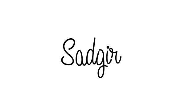 How to make Sadgir name signature. Use Angelique-Rose-font-FFP style for creating short signs online. This is the latest handwritten sign. Sadgir signature style 5 images and pictures png