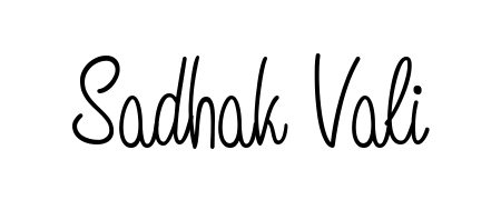 A dynamic signature style for Sadhak Vali using Angelique-Rose-font-FFP script. Designed to look authentic, handwritten, and professional. Sadhak Vali signature style 5 images and pictures png