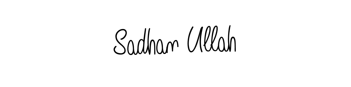 How to make Sadhan Ullah signature? Angelique-Rose-font-FFP is a professional autograph style. Create handwritten signature for Sadhan Ullah name. Sadhan Ullah signature style 5 images and pictures png