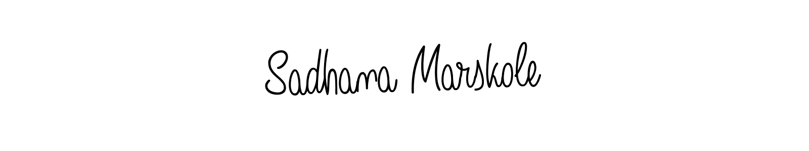 Sadhana Marskole stylish signature style. Best Handwritten Sign (Angelique-Rose-font-FFP) for my name. Handwritten Signature Collection Ideas for my name Sadhana Marskole. Sadhana Marskole signature style 5 images and pictures png