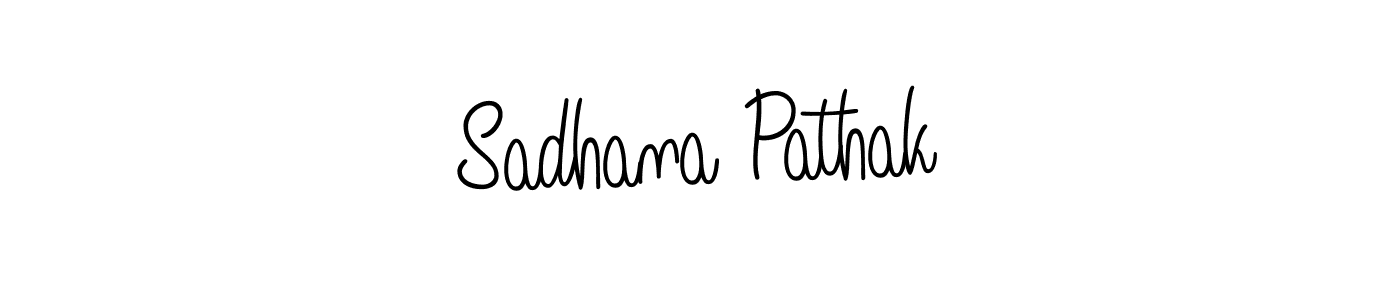 Sadhana Pathak stylish signature style. Best Handwritten Sign (Angelique-Rose-font-FFP) for my name. Handwritten Signature Collection Ideas for my name Sadhana Pathak. Sadhana Pathak signature style 5 images and pictures png