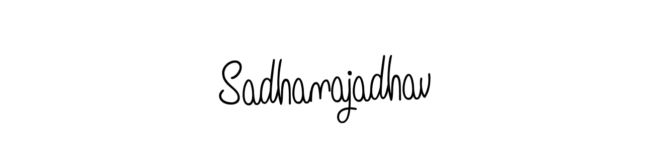 Also we have Sadhanajadhav name is the best signature style. Create professional handwritten signature collection using Angelique-Rose-font-FFP autograph style. Sadhanajadhav signature style 5 images and pictures png