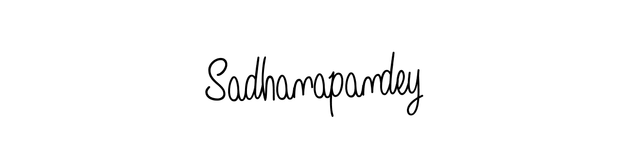 You should practise on your own different ways (Angelique-Rose-font-FFP) to write your name (Sadhanapandey) in signature. don't let someone else do it for you. Sadhanapandey signature style 5 images and pictures png