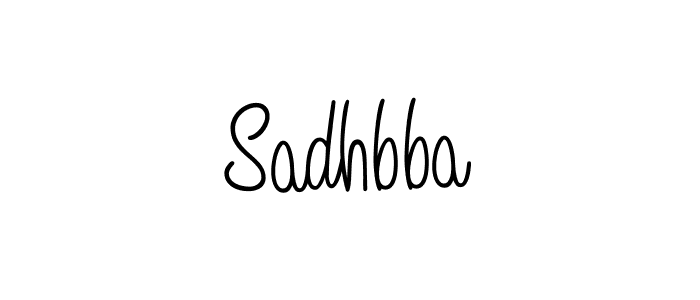 How to make Sadhbba signature? Angelique-Rose-font-FFP is a professional autograph style. Create handwritten signature for Sadhbba name. Sadhbba signature style 5 images and pictures png