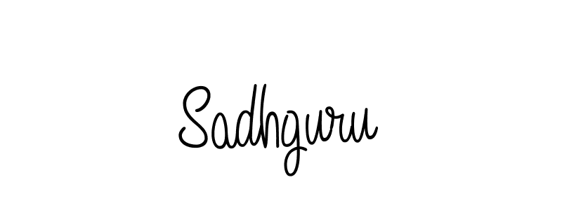 Sadhguru stylish signature style. Best Handwritten Sign (Angelique-Rose-font-FFP) for my name. Handwritten Signature Collection Ideas for my name Sadhguru. Sadhguru signature style 5 images and pictures png