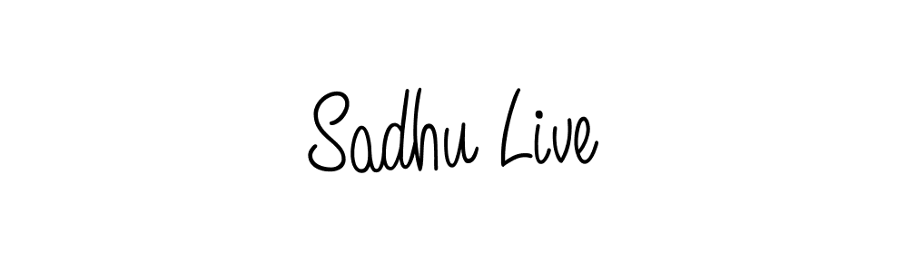 How to Draw Sadhu Live signature style? Angelique-Rose-font-FFP is a latest design signature styles for name Sadhu Live. Sadhu Live signature style 5 images and pictures png