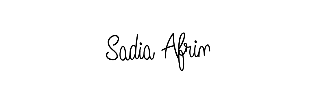 You should practise on your own different ways (Angelique-Rose-font-FFP) to write your name (Sadia Afrin) in signature. don't let someone else do it for you. Sadia Afrin signature style 5 images and pictures png