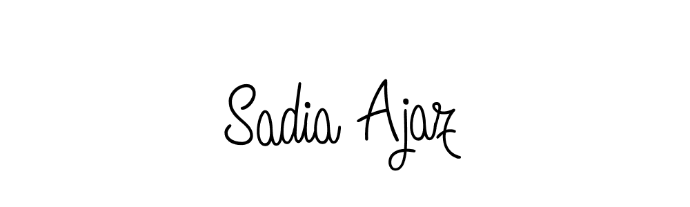 Sadia Ajaz stylish signature style. Best Handwritten Sign (Angelique-Rose-font-FFP) for my name. Handwritten Signature Collection Ideas for my name Sadia Ajaz. Sadia Ajaz signature style 5 images and pictures png