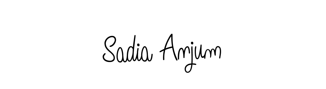 How to make Sadia Anjum name signature. Use Angelique-Rose-font-FFP style for creating short signs online. This is the latest handwritten sign. Sadia Anjum signature style 5 images and pictures png