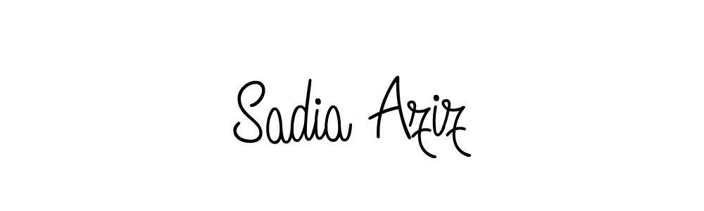 How to make Sadia Aziz signature? Angelique-Rose-font-FFP is a professional autograph style. Create handwritten signature for Sadia Aziz name. Sadia Aziz signature style 5 images and pictures png