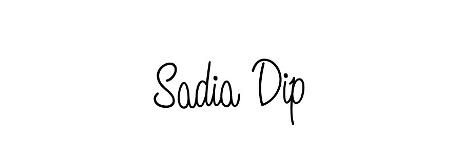 Also we have Sadia Dip name is the best signature style. Create professional handwritten signature collection using Angelique-Rose-font-FFP autograph style. Sadia Dip signature style 5 images and pictures png