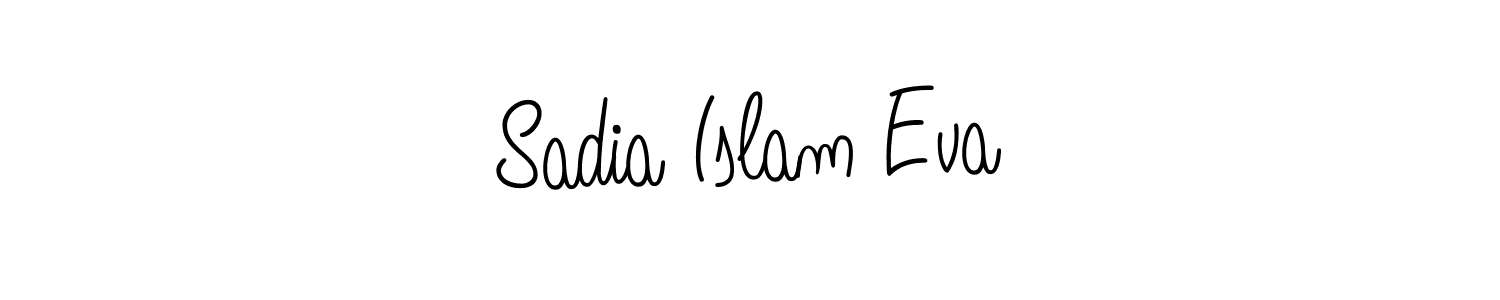 How to make Sadia Islam Eva name signature. Use Angelique-Rose-font-FFP style for creating short signs online. This is the latest handwritten sign. Sadia Islam Eva signature style 5 images and pictures png