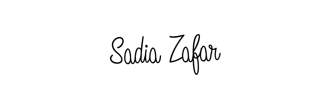 You should practise on your own different ways (Angelique-Rose-font-FFP) to write your name (Sadia Zafar) in signature. don't let someone else do it for you. Sadia Zafar signature style 5 images and pictures png