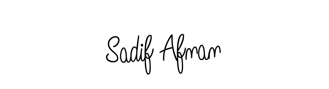 The best way (Angelique-Rose-font-FFP) to make a short signature is to pick only two or three words in your name. The name Sadif Afnan include a total of six letters. For converting this name. Sadif Afnan signature style 5 images and pictures png