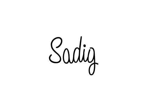 Create a beautiful signature design for name Sadig. With this signature (Angelique-Rose-font-FFP) fonts, you can make a handwritten signature for free. Sadig signature style 5 images and pictures png