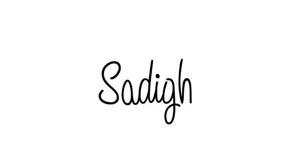 The best way (Angelique-Rose-font-FFP) to make a short signature is to pick only two or three words in your name. The name Sadigh include a total of six letters. For converting this name. Sadigh signature style 5 images and pictures png