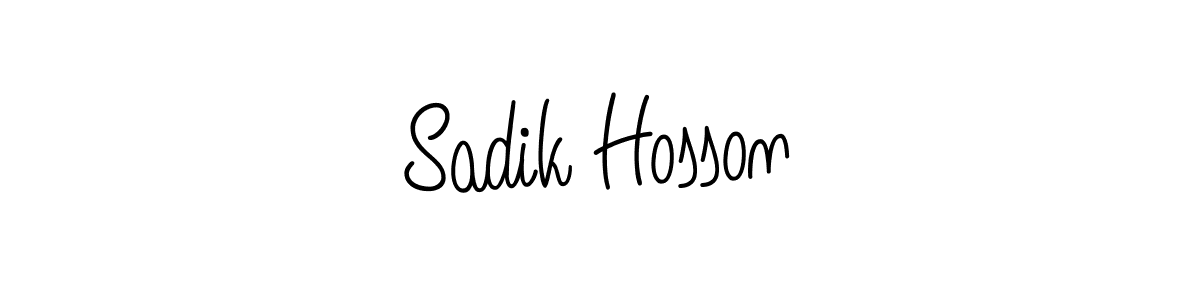 How to make Sadik Hosson signature? Angelique-Rose-font-FFP is a professional autograph style. Create handwritten signature for Sadik Hosson name. Sadik Hosson signature style 5 images and pictures png