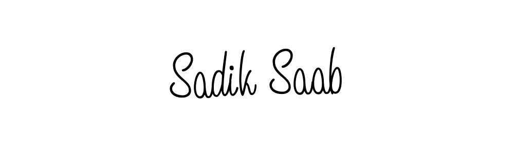 Make a beautiful signature design for name Sadik Saab. Use this online signature maker to create a handwritten signature for free. Sadik Saab signature style 5 images and pictures png