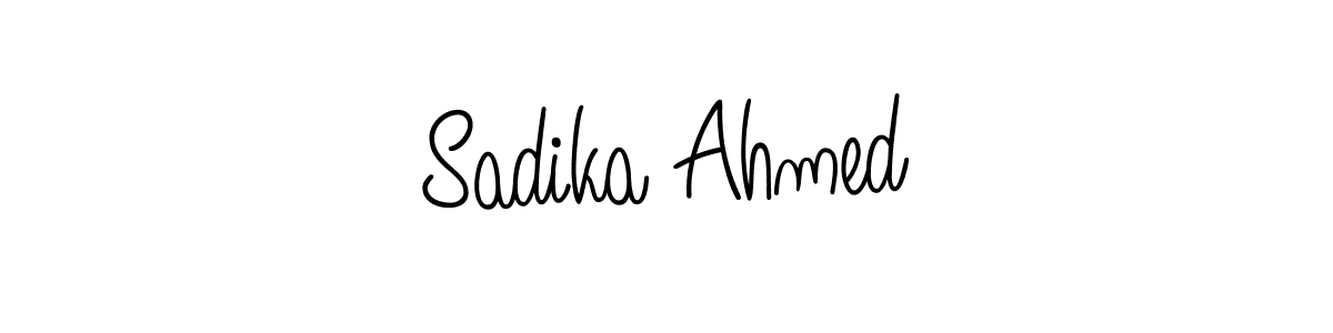 Design your own signature with our free online signature maker. With this signature software, you can create a handwritten (Angelique-Rose-font-FFP) signature for name Sadika Ahmed. Sadika Ahmed signature style 5 images and pictures png