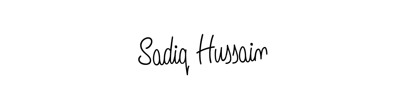 Design your own signature with our free online signature maker. With this signature software, you can create a handwritten (Angelique-Rose-font-FFP) signature for name Sadiq Hussain. Sadiq Hussain signature style 5 images and pictures png