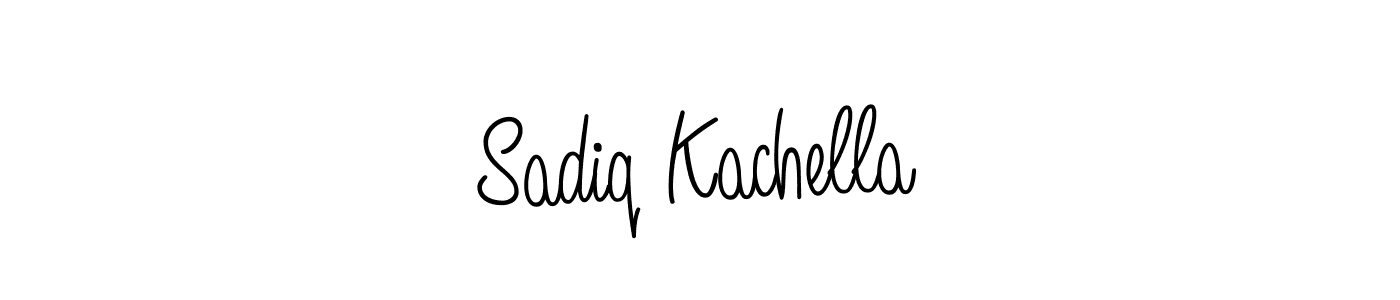 Check out images of Autograph of Sadiq Kachella name. Actor Sadiq Kachella Signature Style. Angelique-Rose-font-FFP is a professional sign style online. Sadiq Kachella signature style 5 images and pictures png