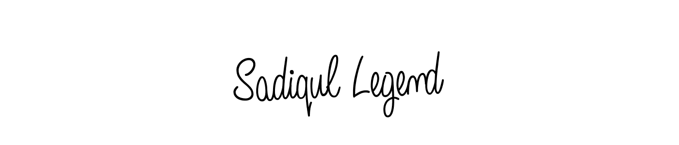 How to make Sadiqul Legend name signature. Use Angelique-Rose-font-FFP style for creating short signs online. This is the latest handwritten sign. Sadiqul Legend signature style 5 images and pictures png