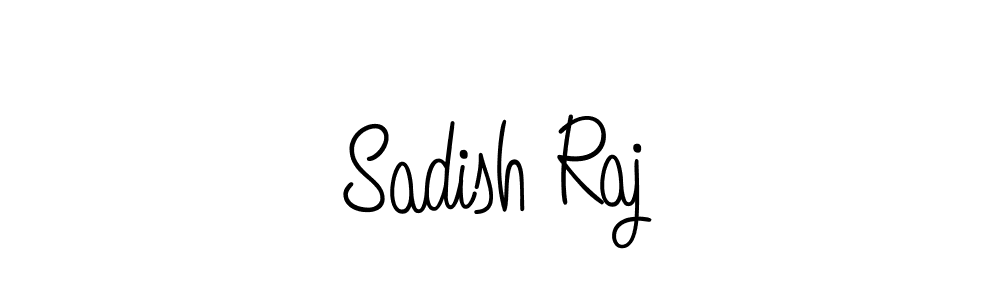 How to make Sadish Raj name signature. Use Angelique-Rose-font-FFP style for creating short signs online. This is the latest handwritten sign. Sadish Raj signature style 5 images and pictures png