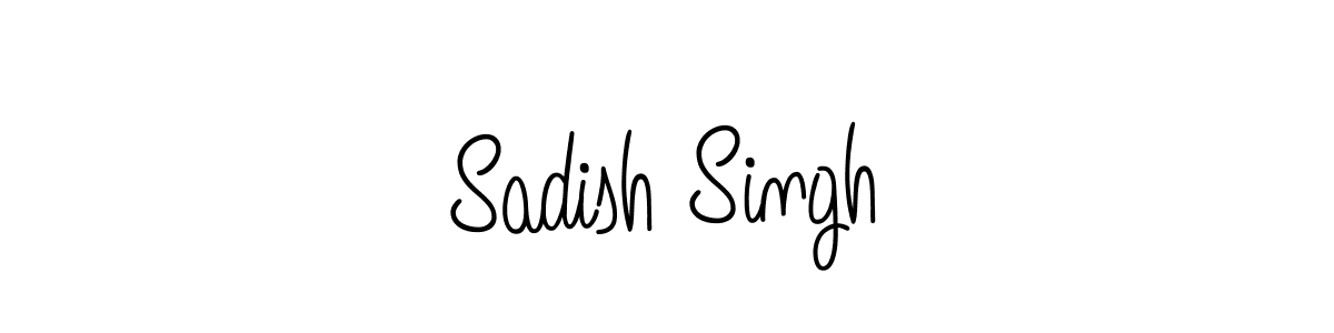 Make a beautiful signature design for name Sadish Singh. With this signature (Angelique-Rose-font-FFP) style, you can create a handwritten signature for free. Sadish Singh signature style 5 images and pictures png
