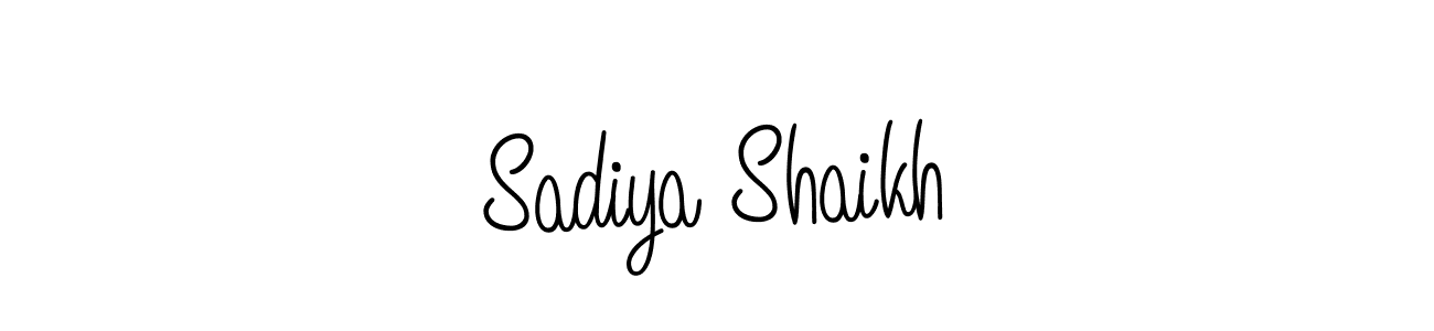 Create a beautiful signature design for name Sadiya Shaikh. With this signature (Angelique-Rose-font-FFP) fonts, you can make a handwritten signature for free. Sadiya Shaikh signature style 5 images and pictures png