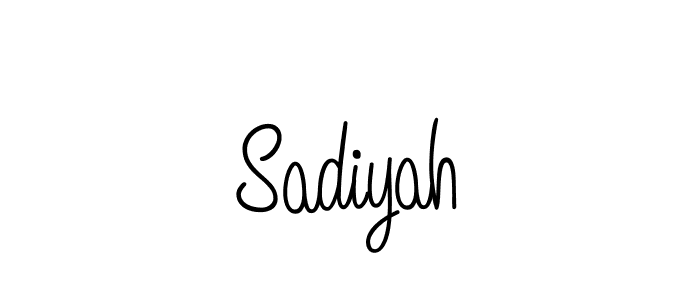 You should practise on your own different ways (Angelique-Rose-font-FFP) to write your name (Sadiyah) in signature. don't let someone else do it for you. Sadiyah signature style 5 images and pictures png