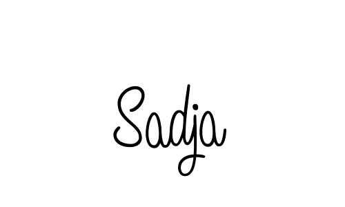 Make a beautiful signature design for name Sadja. With this signature (Angelique-Rose-font-FFP) style, you can create a handwritten signature for free. Sadja signature style 5 images and pictures png