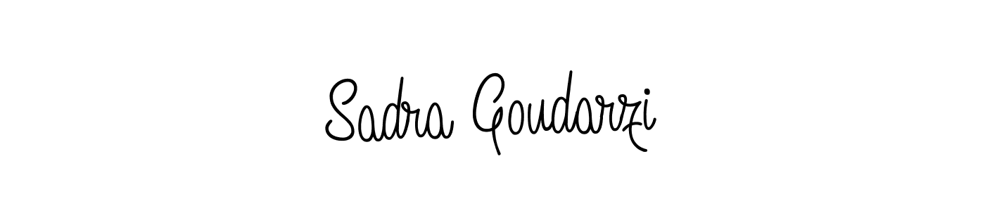 This is the best signature style for the Sadra Goudarzi name. Also you like these signature font (Angelique-Rose-font-FFP). Mix name signature. Sadra Goudarzi signature style 5 images and pictures png