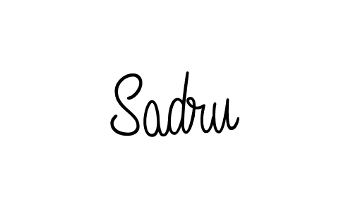 The best way (Angelique-Rose-font-FFP) to make a short signature is to pick only two or three words in your name. The name Sadru include a total of six letters. For converting this name. Sadru signature style 5 images and pictures png