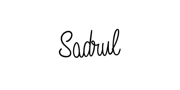 Sadrul stylish signature style. Best Handwritten Sign (Angelique-Rose-font-FFP) for my name. Handwritten Signature Collection Ideas for my name Sadrul. Sadrul signature style 5 images and pictures png