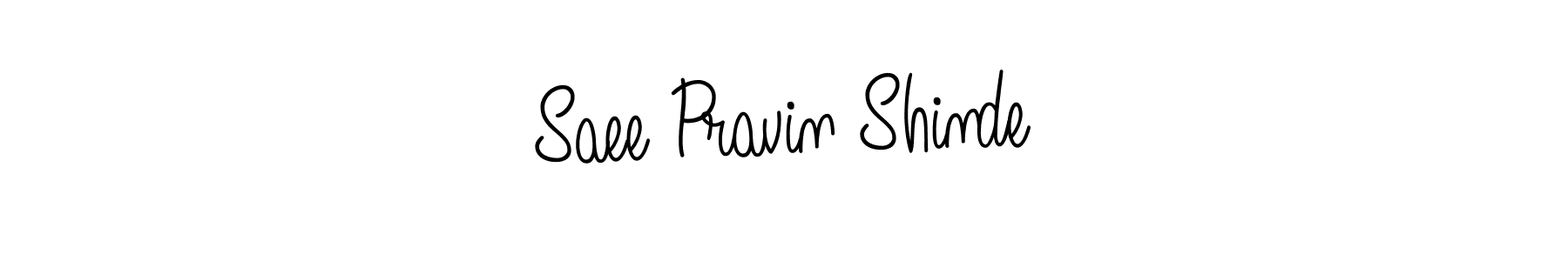 Saee Pravin Shinde stylish signature style. Best Handwritten Sign (Angelique-Rose-font-FFP) for my name. Handwritten Signature Collection Ideas for my name Saee Pravin Shinde. Saee Pravin Shinde signature style 5 images and pictures png