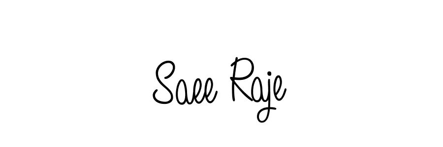 Saee Raje stylish signature style. Best Handwritten Sign (Angelique-Rose-font-FFP) for my name. Handwritten Signature Collection Ideas for my name Saee Raje. Saee Raje signature style 5 images and pictures png